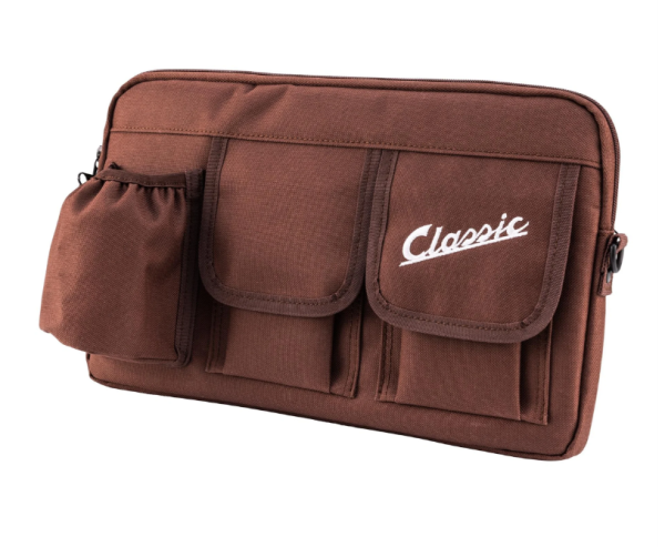 Borsa "Classic" per bagagliaio/guantiera Vespa, nylon, marrone tabacco
