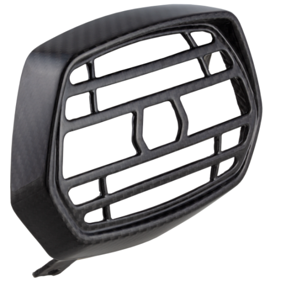 Anello portalampada con griglia per Vespa Sprint 50-150ccm 2T/4T ('13-'18), carbonio