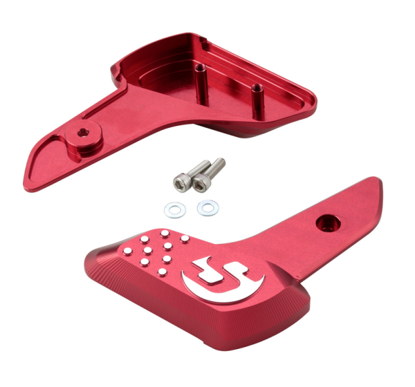 Poggiapiedi destro e sinistro per Vespa Primavera /Sprint 50-150cc 2T/4T AC, rosso