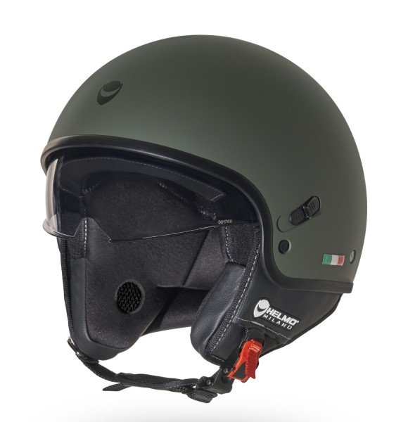 Helmo Milano Demi Jet, Puro Slider, verde opaco