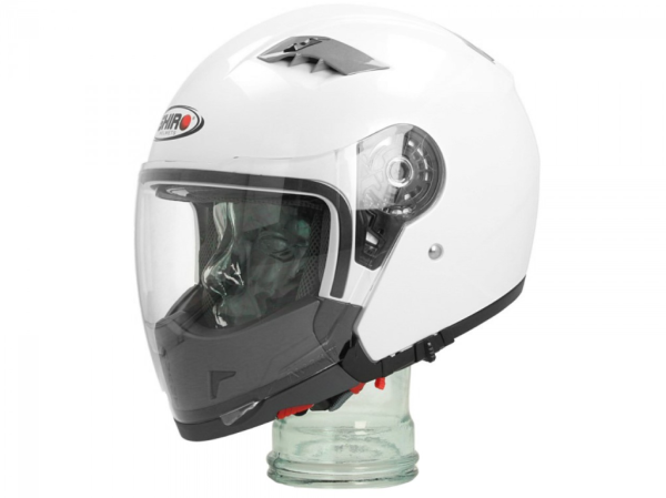 Casco modulare Shiro, SH414, sistema, bianco