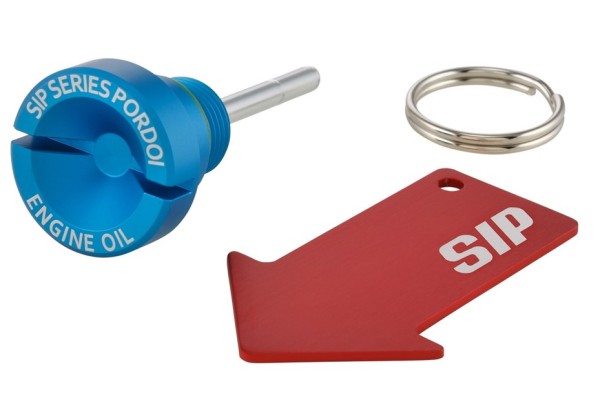 Vite riempimento olio olio motore per Vespa, blu opaco