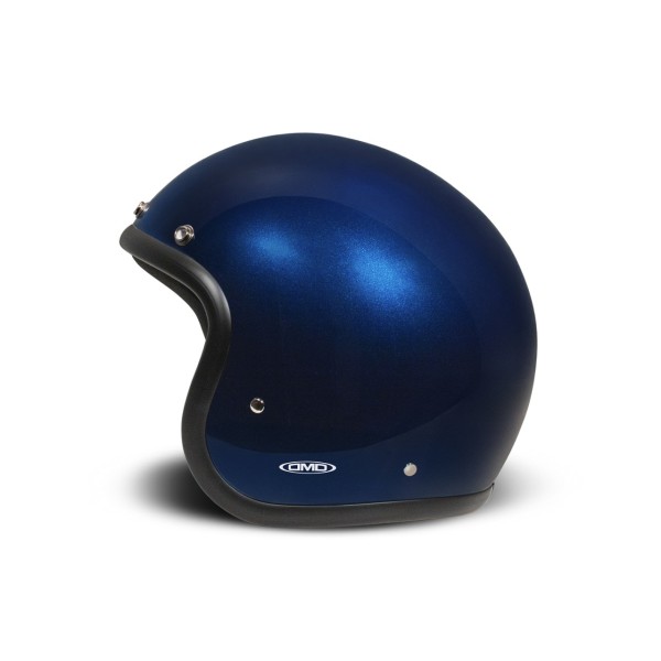 DMD Jet Helmet Retro, blu, glitter, Deep Blue, fibra di vetro, ECE 22.06