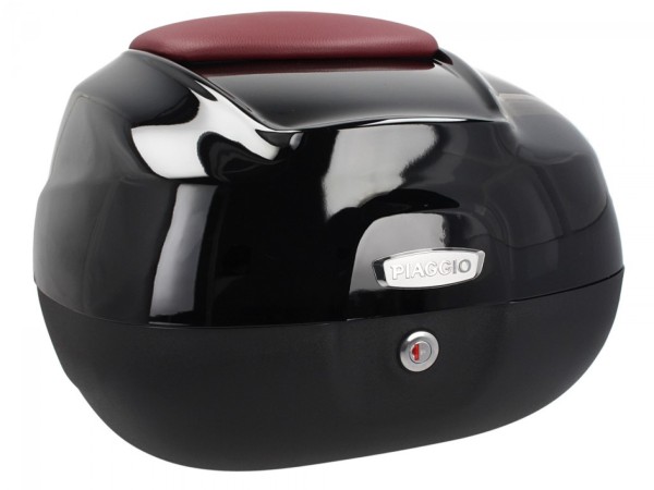 Baule da 37 litri con schienale per Piaggio Beverly 350 Sport Touring (17-20) - nero 90/B