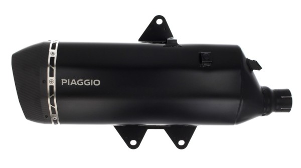 Silenziatore slip-on in acciaio inox nero per Piaggio MP3 HPE 530