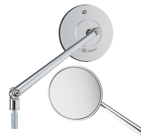 Specchio standard per Vespa, filettatura sinistra, cromo