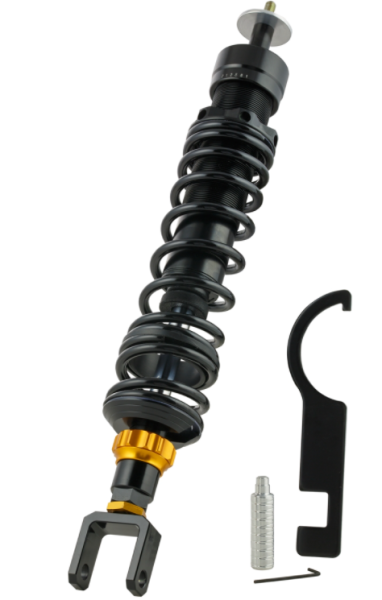 Ammortizzatore "Black Edition", posteriore per Vespa Primavera/​Sprint 50ccm 2T/​4T, nero