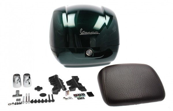 Bauletto originale per Vespa GTS - verde / verde metallizzato 349/A