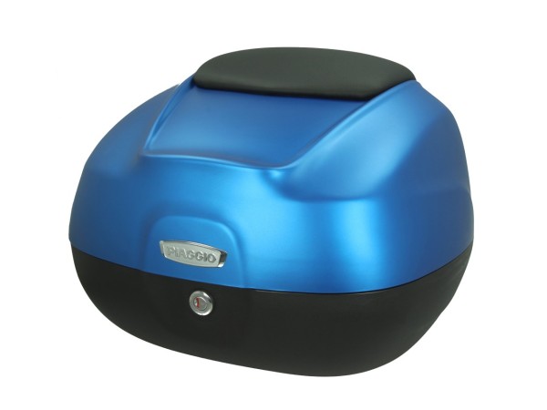 Baule da 37 litri con schienale per Piaggio Medley 125/150 (23-24) - blu opaco 297/A