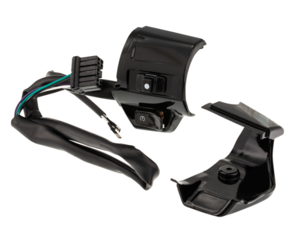 Unità interruttore DMP destra per Vespa Primavera/Sprint, nero lucido