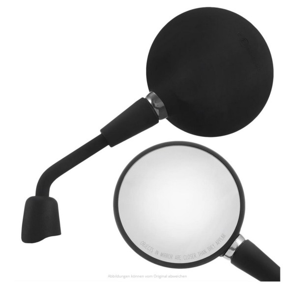 Specchio Shorty nero opaco destro, sinistro per Vespa Primavera 50-150ccm 2T/​4T / ​GTS HPE 50-300ccm