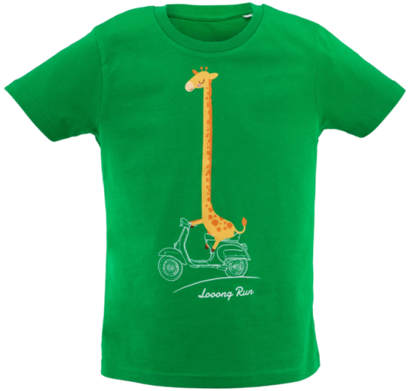 T-shirt "Looong Run" da bambino, verde