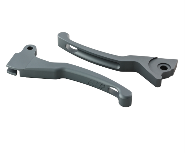 Set di leve sportive per Vespa LX /LXV /S /Primavera /Sprint 50-150cc, grigio opaco