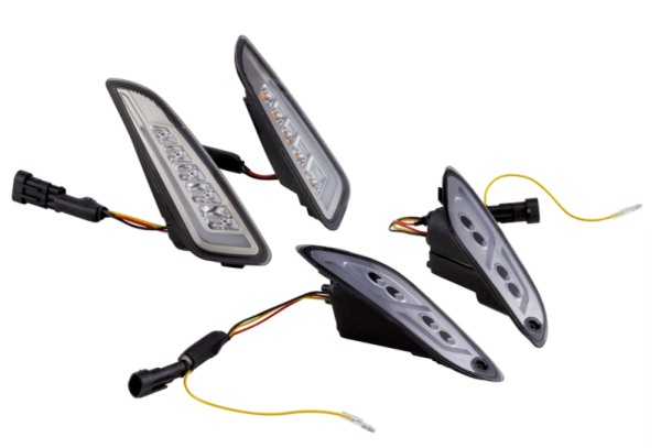 Kit frecce anteriore e posteriore per Vespa Primavera/​Sprint 125-150ccm 2T/​4T AC, trasparente