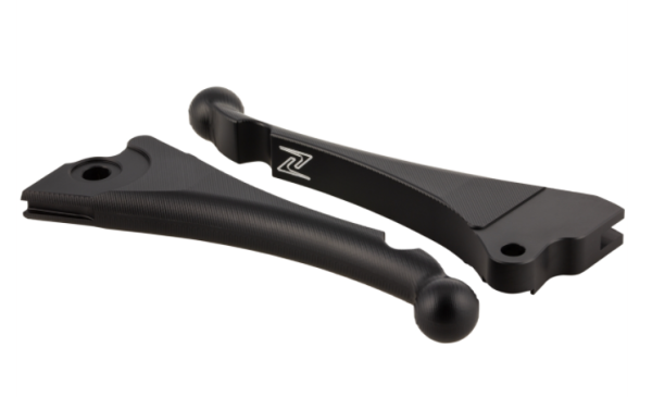 Set leve freno sportive "Shorty 3D" sinistra/destra per Vespa LX/​LXV/​S/​Primavera/​Sprint, nero opaco