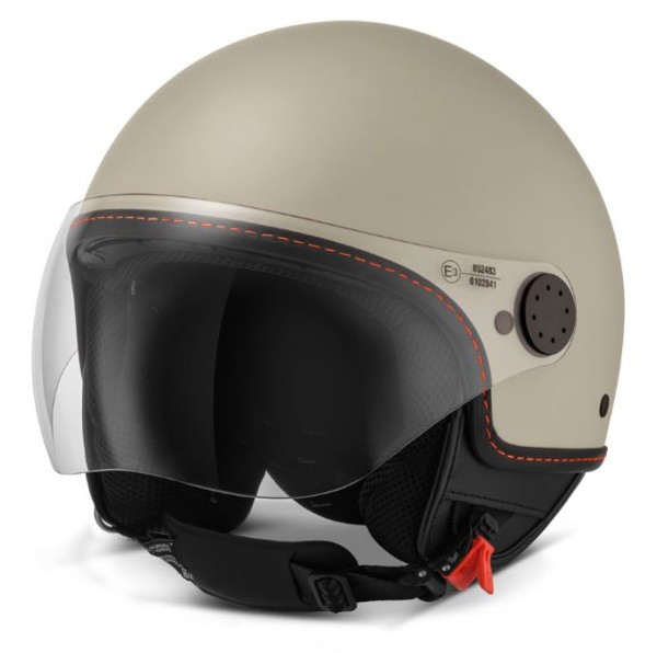 Casco jet Vespa, visiera lunga Vespa, beige (598) - S
