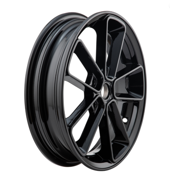 Cerchio anteriore/posteriore 13" per Vespa GTS/GTS Super/GTV/GT 60/GT/GT L 125-300ccm, nero lucido