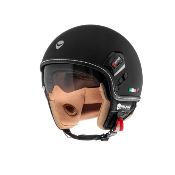 Helmo Milano Demi Jet, Puro Premium, nero opaco