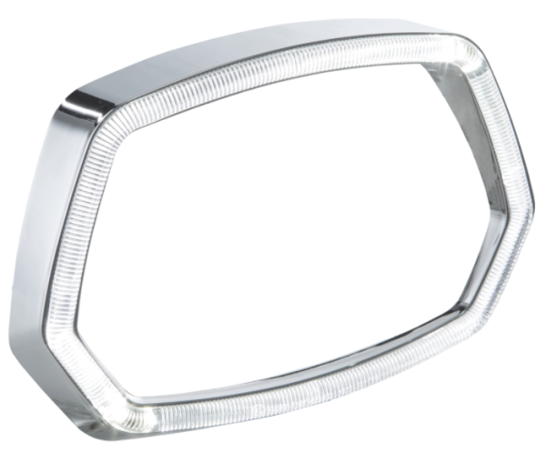 Anello fanale cromato Anello luminoso a LED per Vespa Sprint 50ccm 2T/​4T ('13-'18)