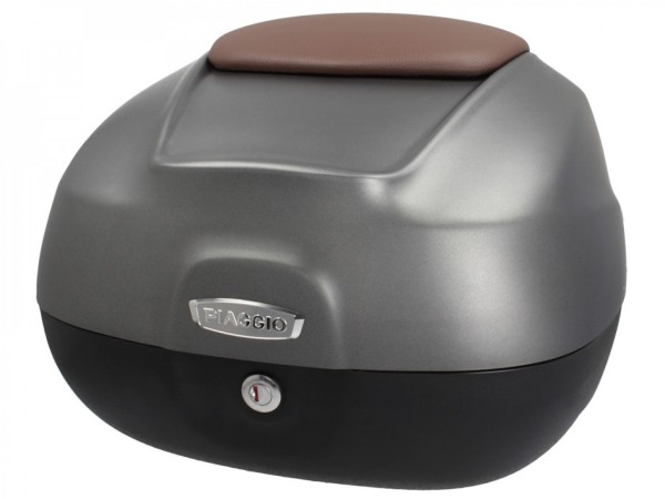 Baule da 37 litri con schienale per Piaggio Beverly 300/350 (18-20) - grigio opaco 785/A