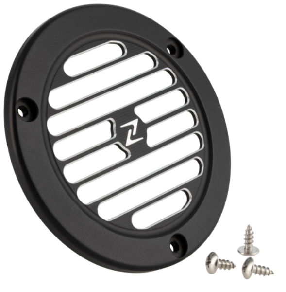 Copriventola vintage per Vespa Primavera/​Sprint 3V i.e. 125/​150ccm 4T AC, nero opaco