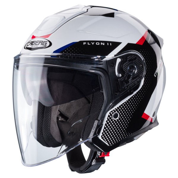 Caberg casco Flyon II Boss bianco/nero-rosso-blu