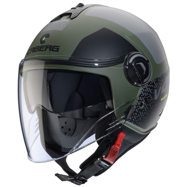 Caberg casco Riviera V4 X Alpha verde opaco/nero-grigio