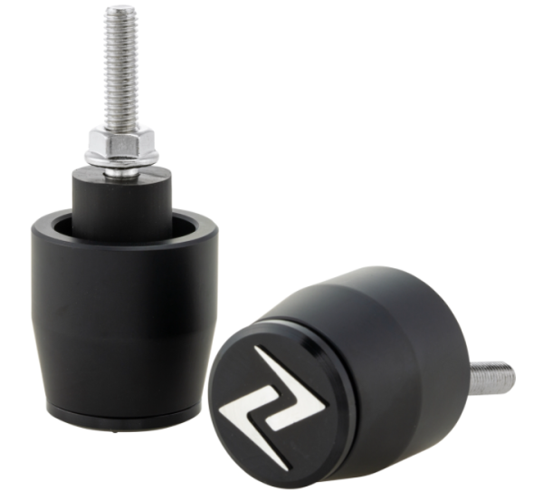 Contrappesi manubrio sinistra/destra per Vespa Primavera/​Sprint/​ET/​LX/​LXV/​S, nero opaco