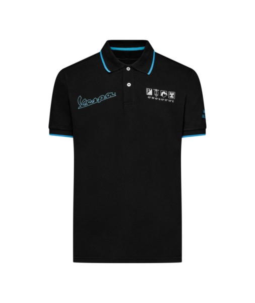 Polo Vespa nera della collezione DEC