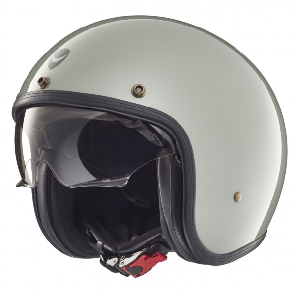 Casco jet Helmo Milano, Audace, grigio lucido