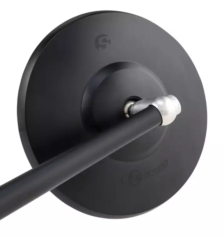 Specchio standard per Vespa, filettatura destra, nero opaco
