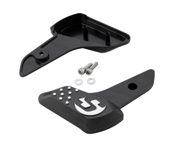 Poggiapiedi destro e sinistro per Vespa Primavera /Sprint 50-150ccm 2T/4T AC, nero opaco