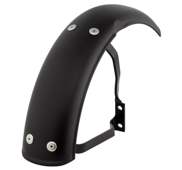 Parafango Garelli per Vespa PX 80-200ccm, metallo, nero opaco