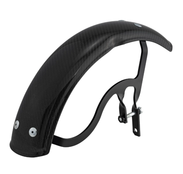 Parafango Garelli EVO II per Vespa PX 80-200ccm, carbonio, supporto nero