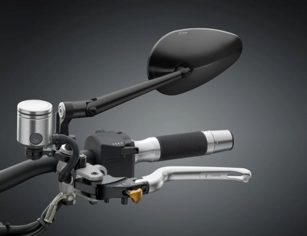 Specchio RIZOMA "RADIAL RS" destro o sinistro per Vespa, anodizzato nero