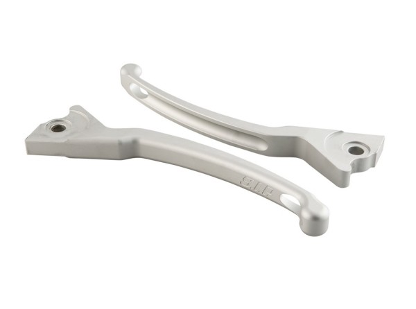Set leve freno sportive per Vespa, destra e sinistra, argento opaco