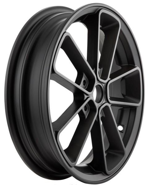 Cerchio anteriore/posteriore 13” per Vespa GTS/​GTS Super/​GTV/​GT 60/​GT/​GT L 125-300ccm, nero opaco