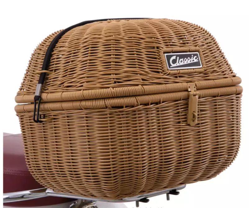 Cestino portabagagli Classic per Vespa, marrone