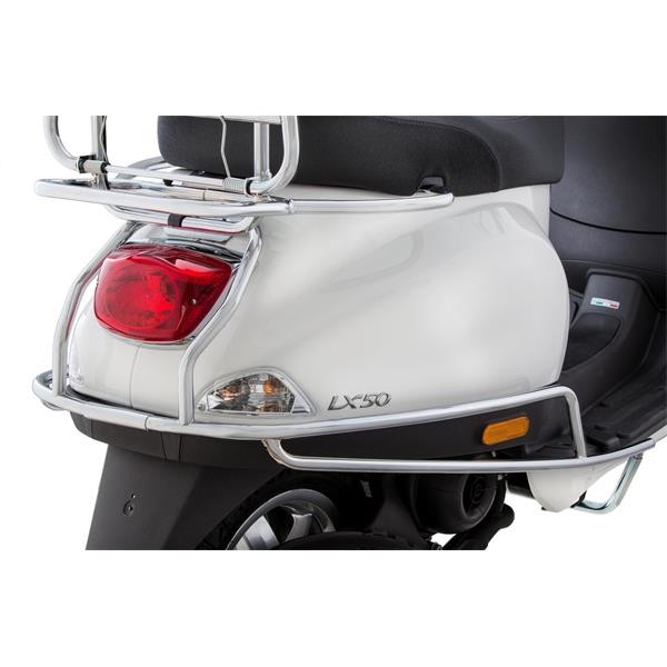 Barra di protezione posteriore cromata per Vespa ET2/ET4/LX/LXV/S 50-150cc Cuppini