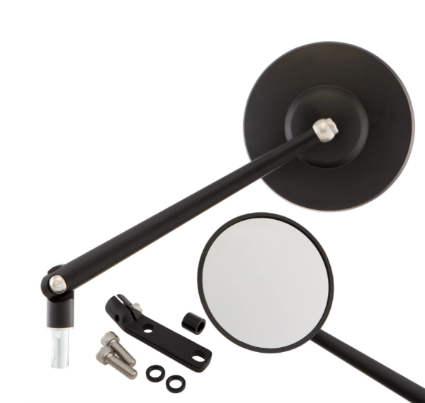 Specchio standard destro o sinistro per Vespa PX 80-200ccm, nero