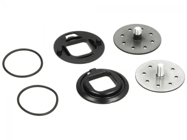 Meccanismo visiera, nero per casco Piaggio Demi Jet, pelle carbonio