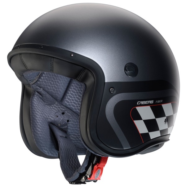 Caberg casco Freeride X Daytona opaco-fucile metallizzato/nero-bianco
