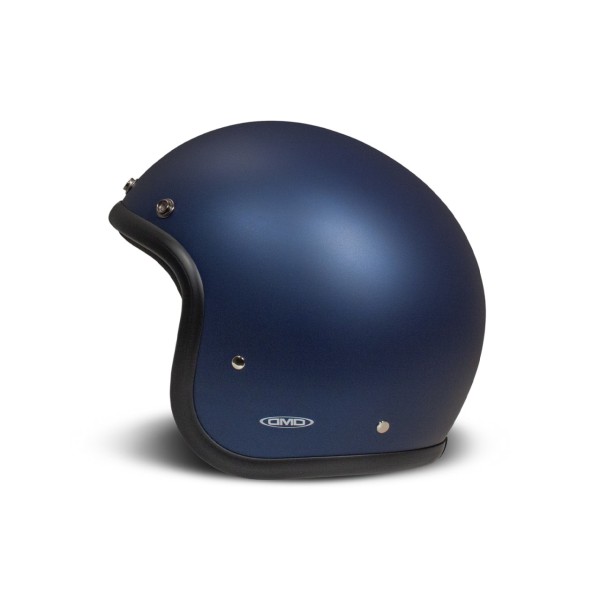 Casco jet DMD Retro, blu opaco, Matt Deep Blue, fibra di vetro, ECE 22.06