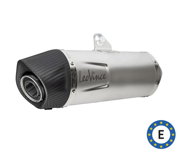 Impianto di scarico LeoVince LV One Evo, inox, silver, impianto completo, per Vespa 300 GTS Euro 5