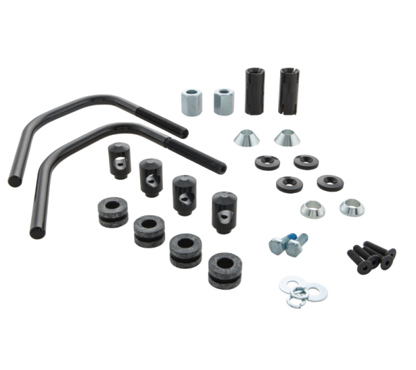 Materiale di montaggio Flyscreen per Vespa Sprint 50-150cc 2T/4T, nero