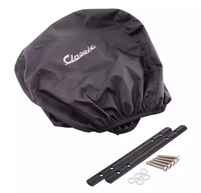 Kit cestino "Classic" con portapacchi per Vespa LX/LXV/S 50-150cc, marrone