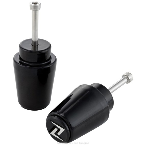 Contrappesi manubrio ZELIONI per Vespa, coppia, nero lucido