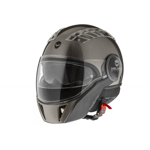 Casco integrale Helmo Milano, FuoriRotta, grigio lucido