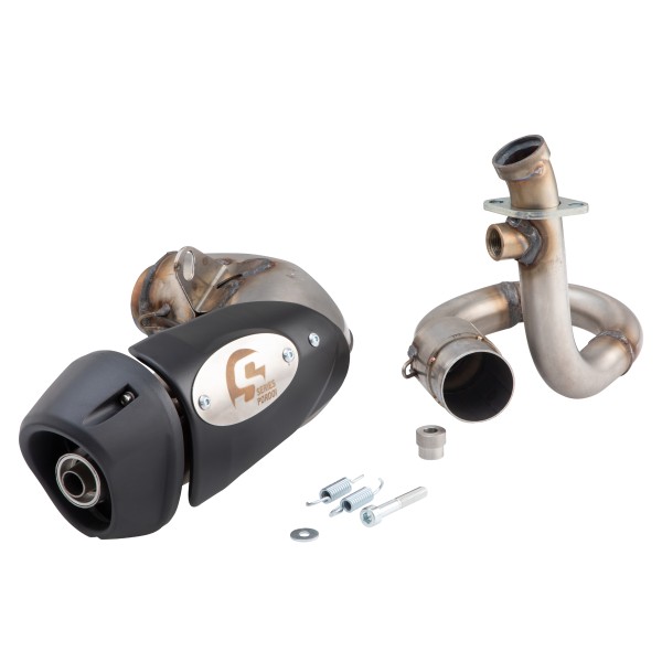 Scarico racing per Vespa GTS/GTS Super/GTV/GT 60 125-300cc cioè 4T, LC, acciaio inox