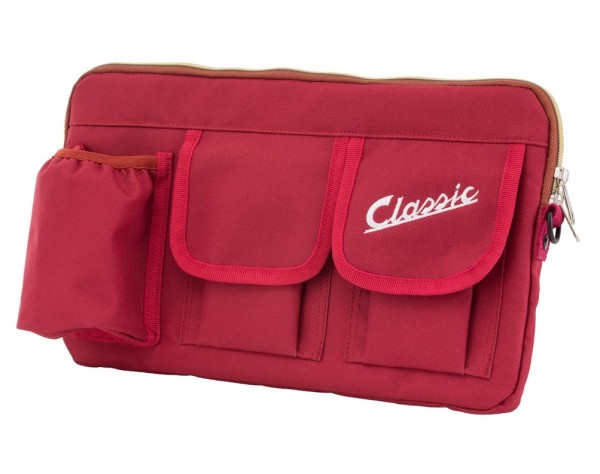 Borsa "Classic" per vano bagagli/portaoggetti Vespa - rossa, nylon